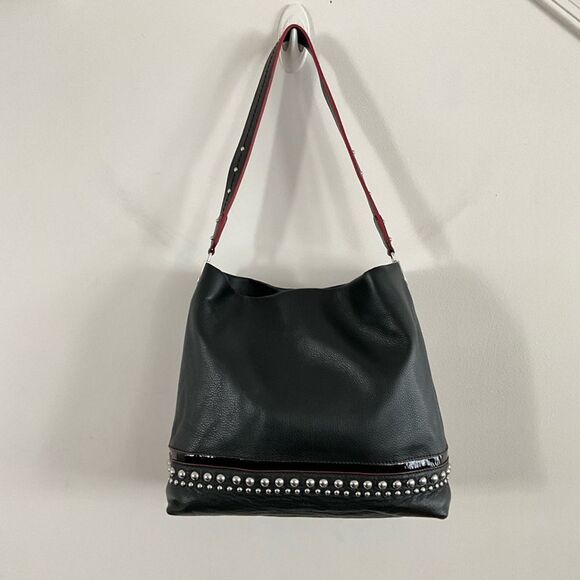 Brighton Rockwell Studded Pebbled Leather Shoulder Bag - Picture 11 of 16